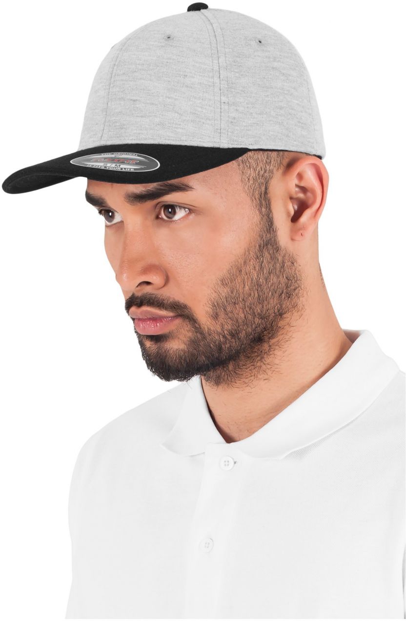 Flexfit Double Jersey 2-Tone Grey/blk