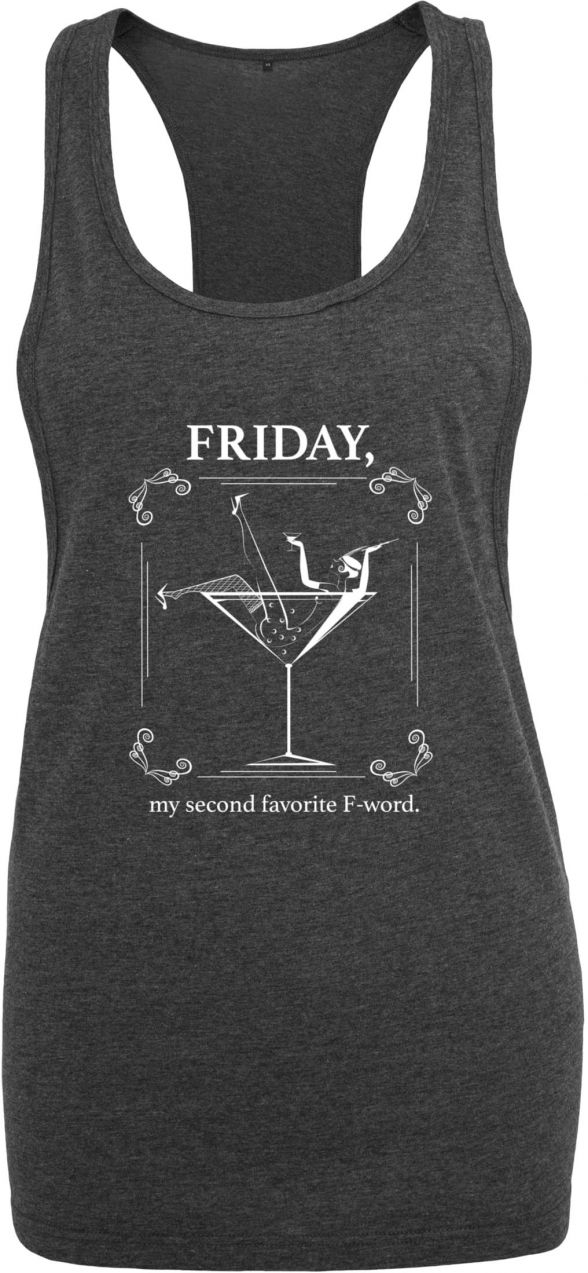 Women's T-shirt F-Word with charcoal