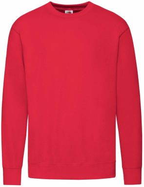 Červená pánska mikina ľahká Set-in-Sweat Sweat Fruit of the Loom