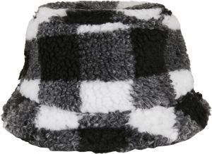 Sherpa Check Bucket Hat White/Black