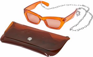 Sunglasses with strap and case - orange