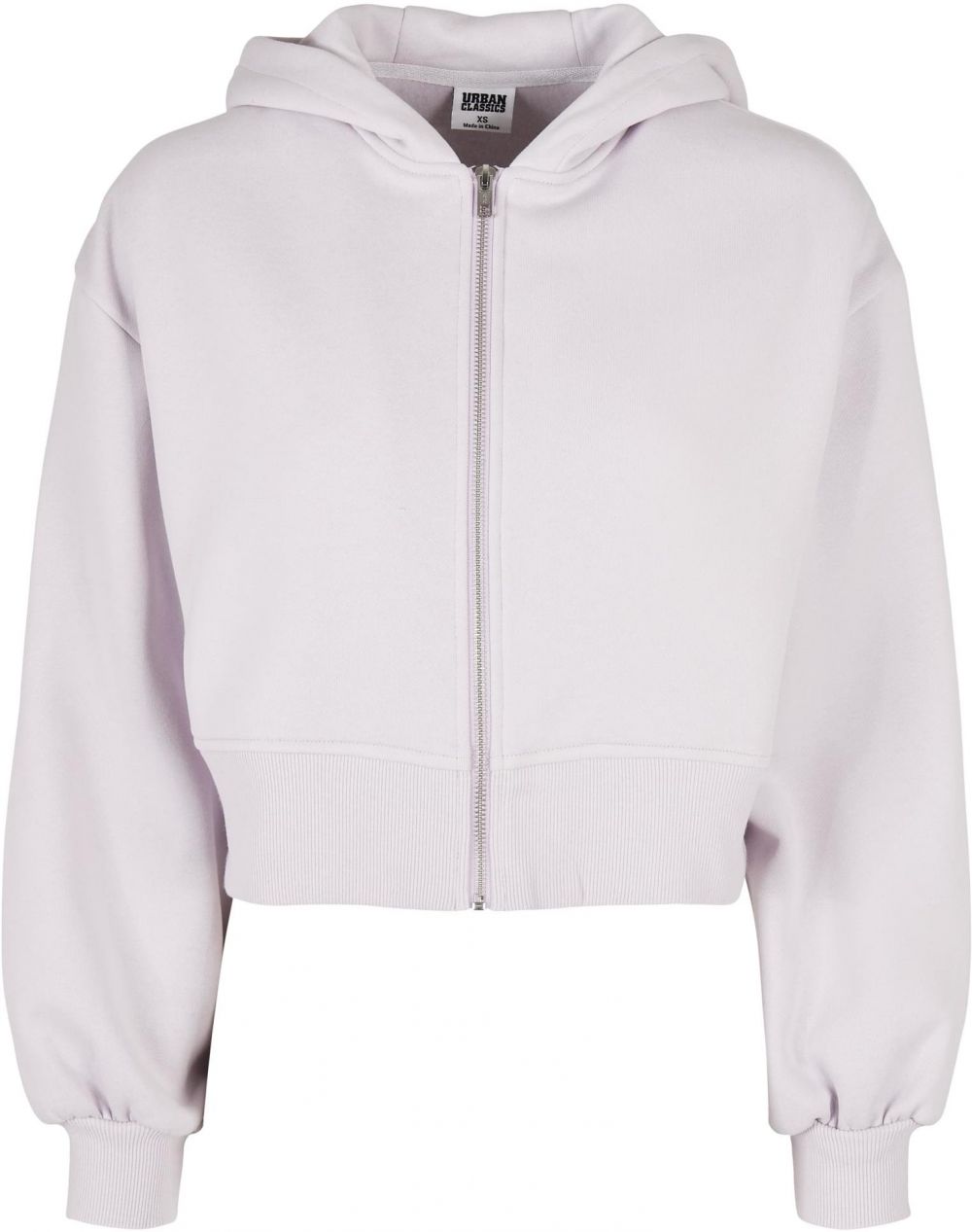 Women's Short Oversized Zipper Jacket softlilac