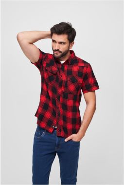 Half-sleeved shirt red/black