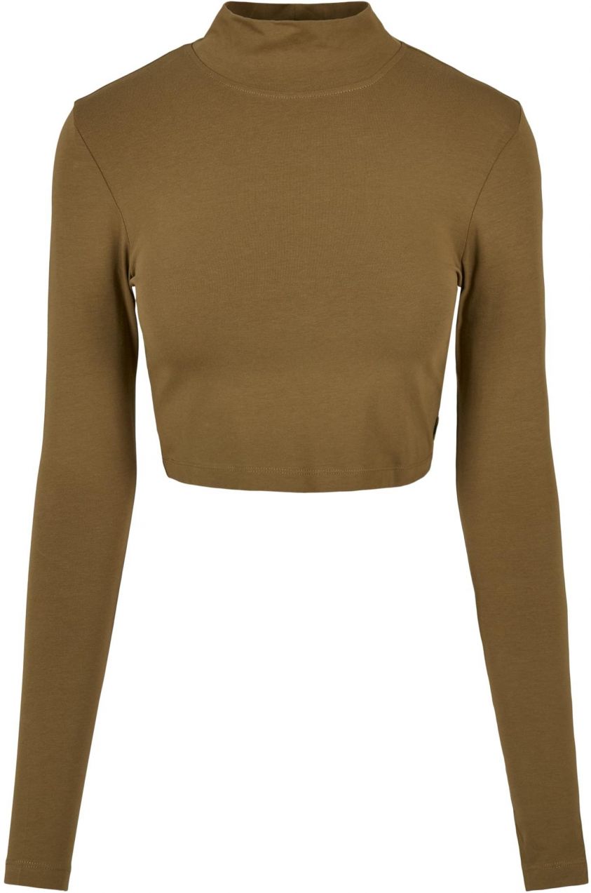 Women's Organic Long Sleeve Turtleneck - Olive