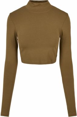 Women's Organic Long Sleeve Turtleneck - Olive