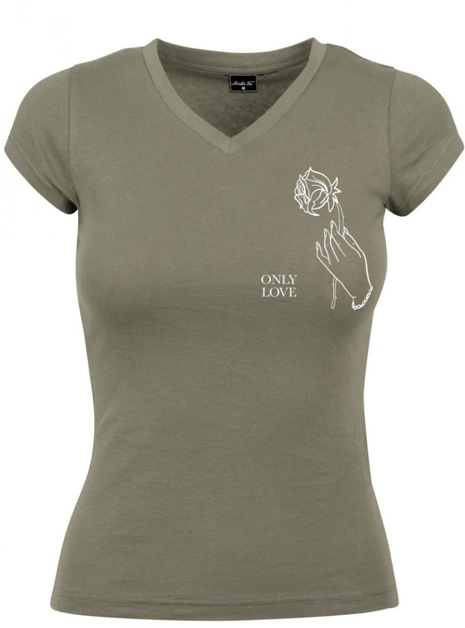 Ladies Only Love Olive Tee