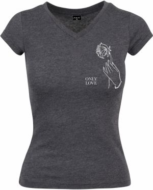 Ladies Only Love Tee Charcoal