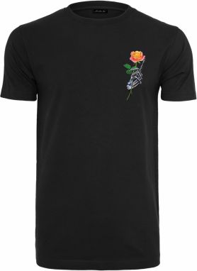 Handmade T-shirt with chrome frame black