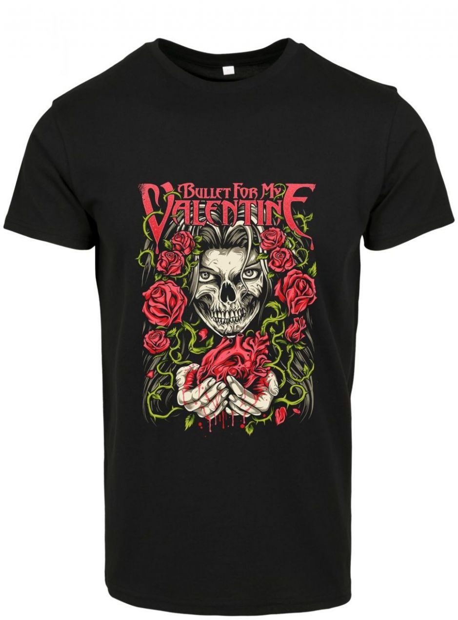 Women's T-shirt Bullet for my Valentine MY Bleeding Heart Tee black