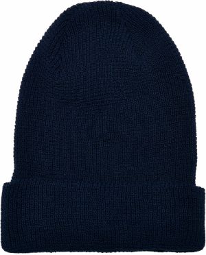 Recycled Yarn Waffle Knit Beanie Navy Beanie