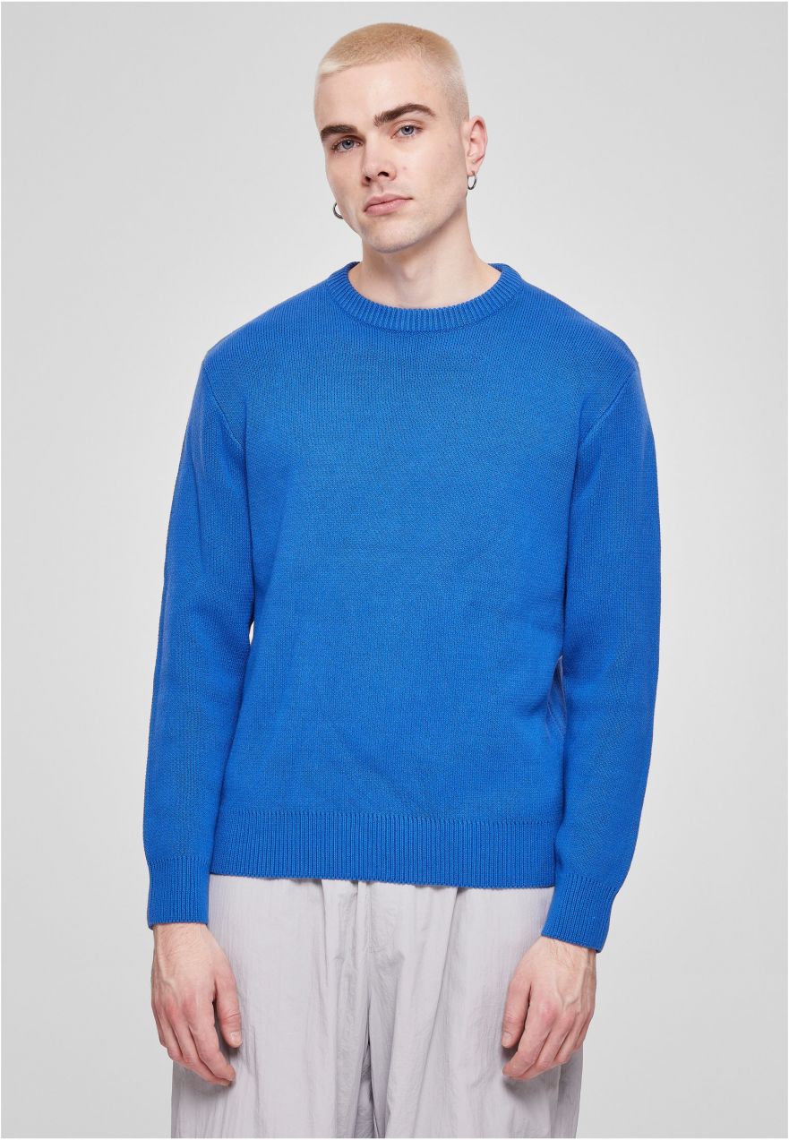 Heavy oversized royal sweater