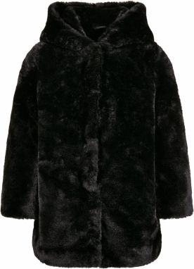 Girls' Teddy Hooded Coat Black