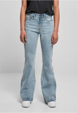 Women's High Waisted Denim Pants - Light Blue