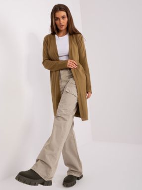 Olive Green Women's Long-Sleeved Cardigan