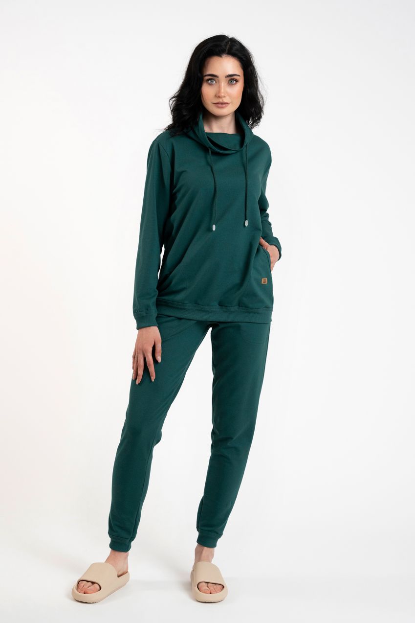 Women's long-sleeved sweatshirt Malmo - green