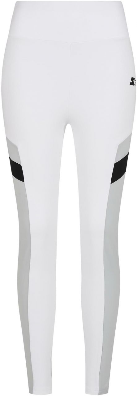 Women's High-Waisted Starter Sports Leggings White/Black
