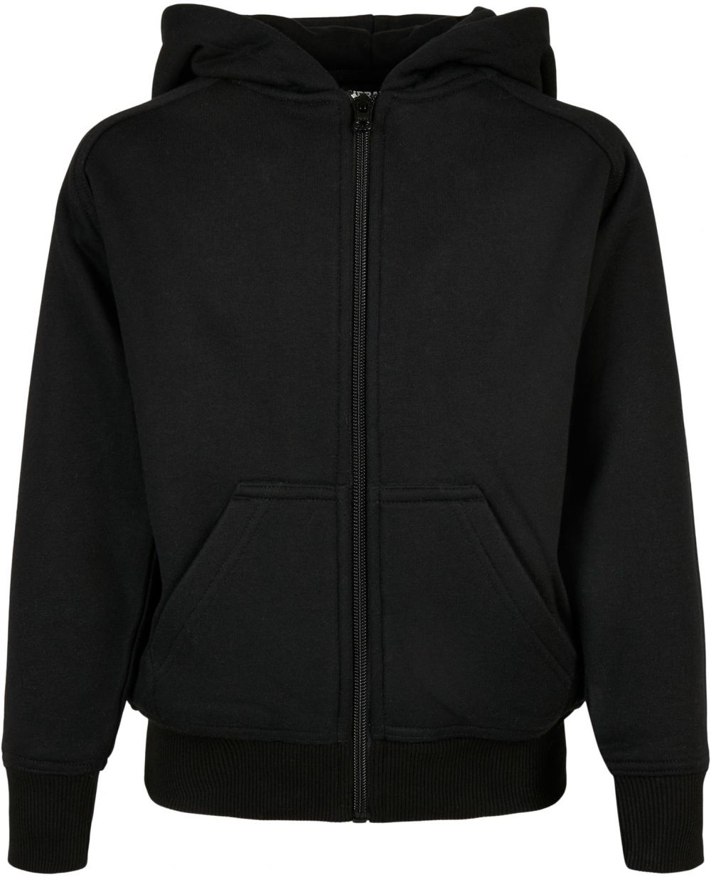 Boys' zip-up sweatshirt black