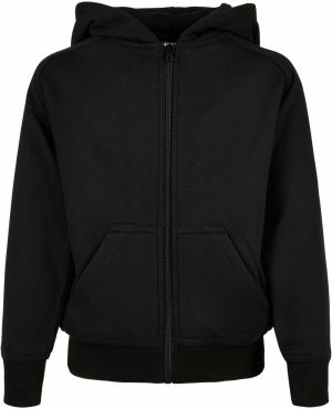 Boys' zip-up sweatshirt black