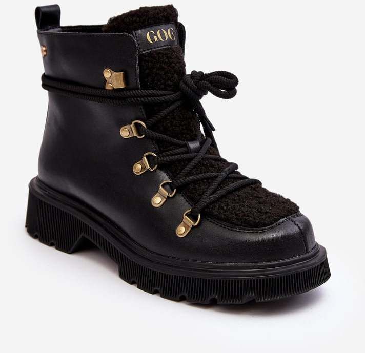 Women's leather shoes Trapper GOE Black