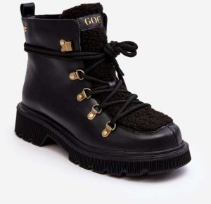 Women's leather shoes Trapper GOE Black
