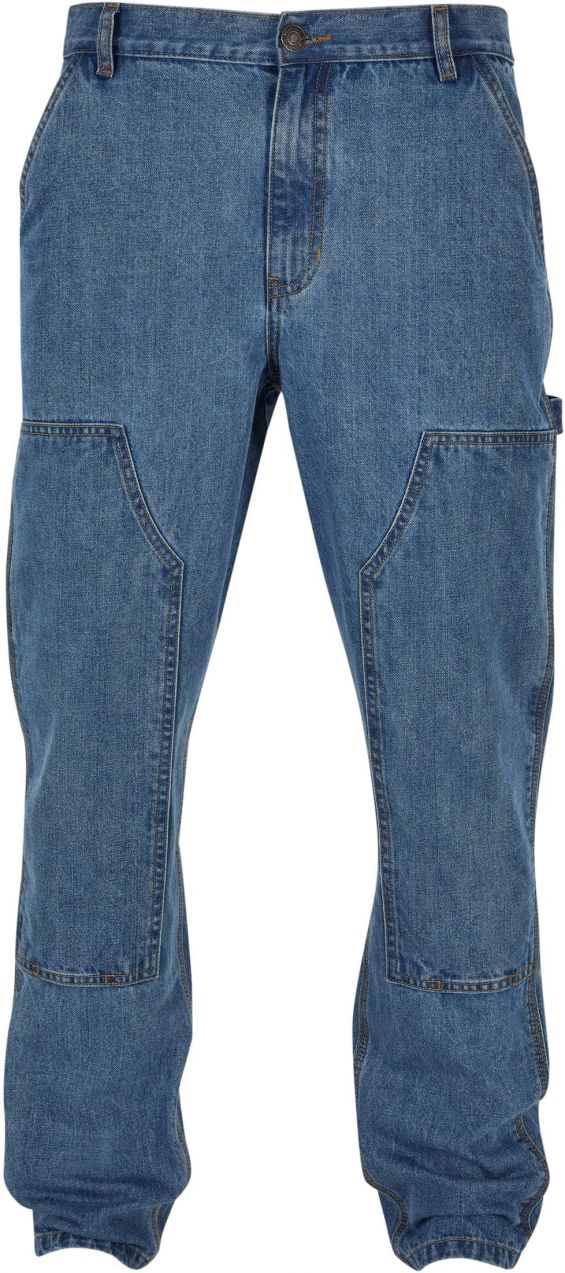 Men's Double Knee Jeans Light Blue/Washed