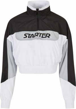 Women's Starter Colorblock Pull Over Jacket Black/White