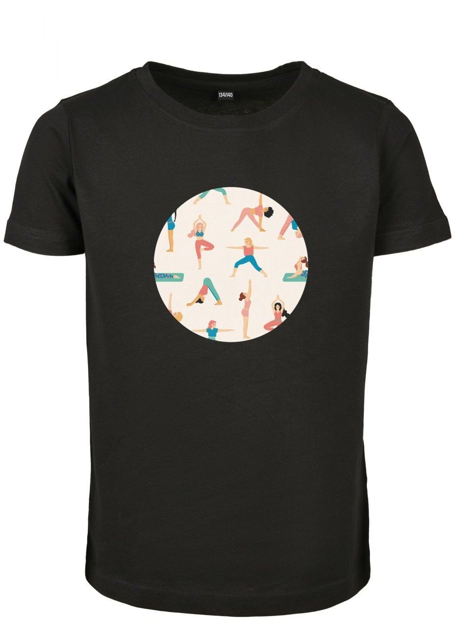 Children's Short Sleeve Yoga T-Shirt, Black