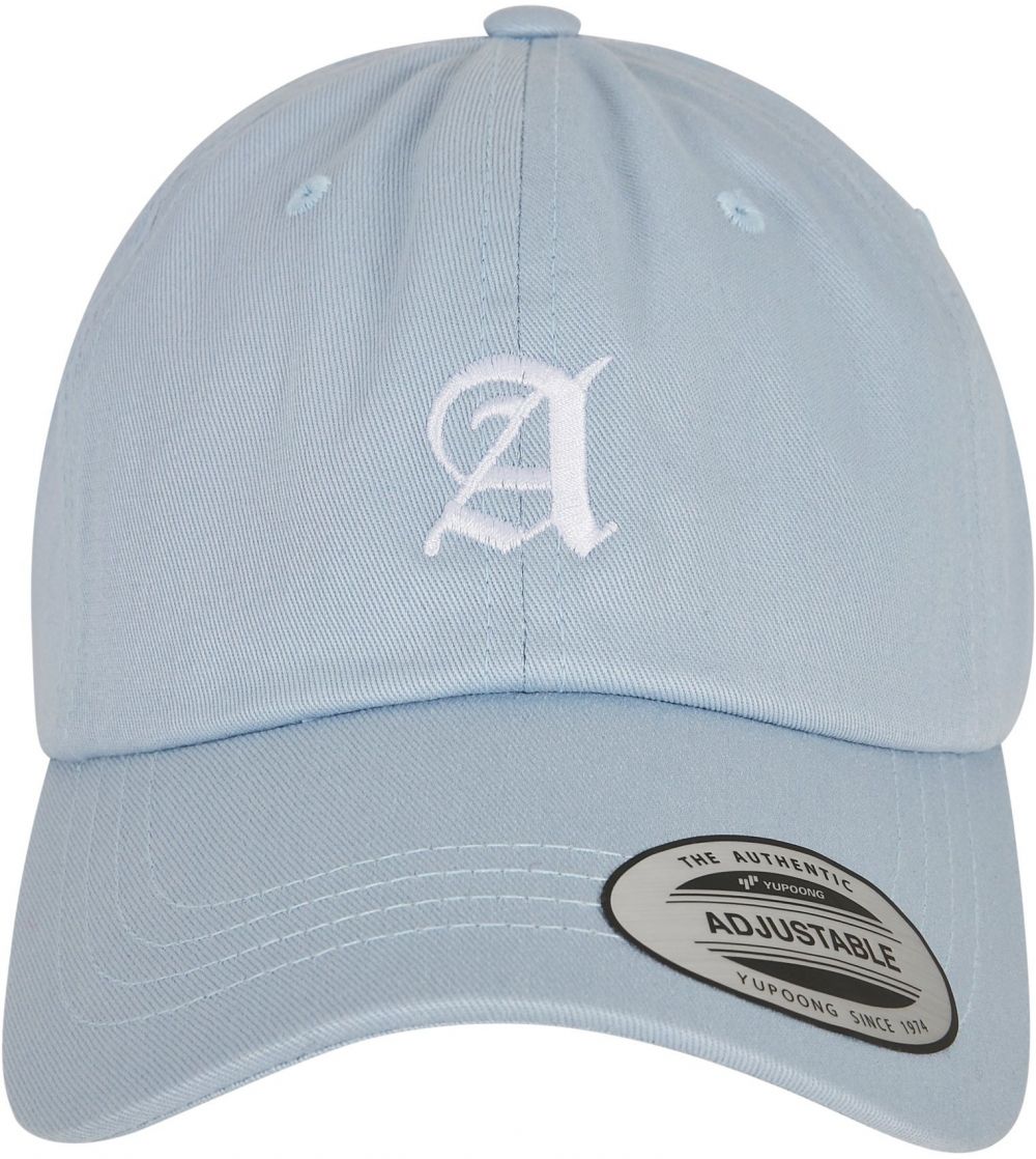 Letter Light Blue Low Profile Cap A