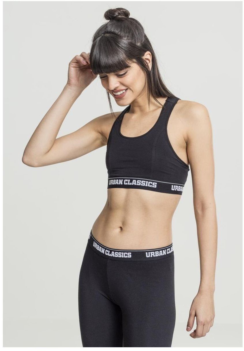 Women's bra with logo black