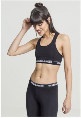 Women's bra with logo black