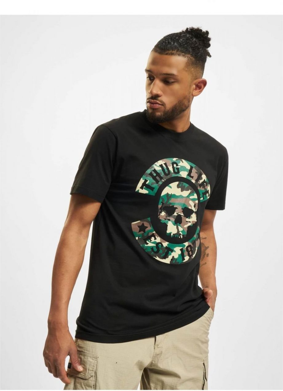 Thug Life B.Black Skull Camo T-Shirt