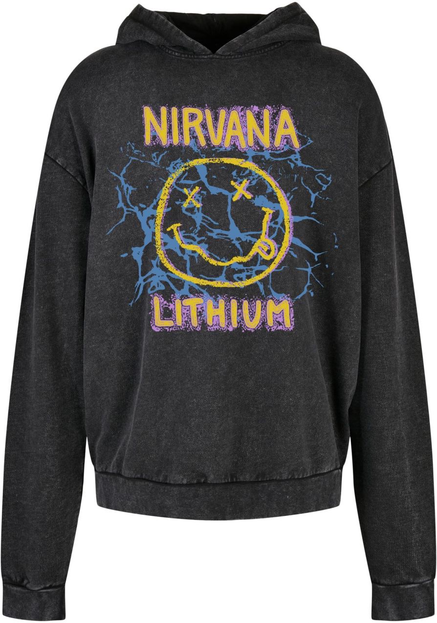 Lithium Oversize Acid Black Hooded