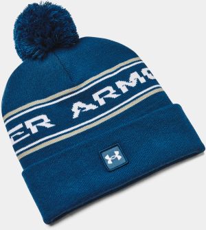 Modrá čiapka Under Armour UA Mens Halftime Pom Beanie