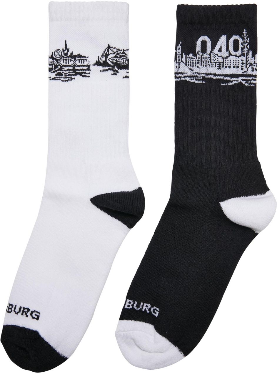 Major City 040 2-Pack Socks Black/White