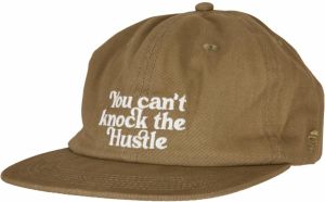 Knock the Hustle Strapback Cap olive/white