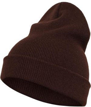 Long heavyweight cap of brown color