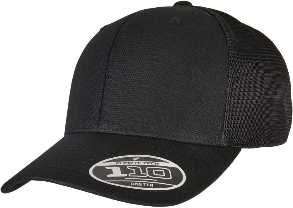 110 Structured Canvas Trucker Black