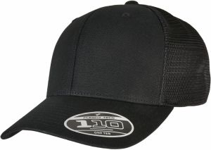 110 Structured Canvas Trucker Black