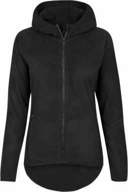 Women's Polar Fleece Zip-Up Hoodie in Black