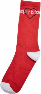 Bonjour Bitches Socks 3-Pack black/white/red