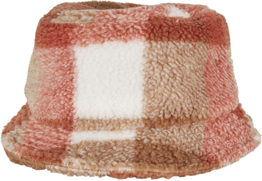 Sherpa Check Bucket Hat whitesand/caramel
