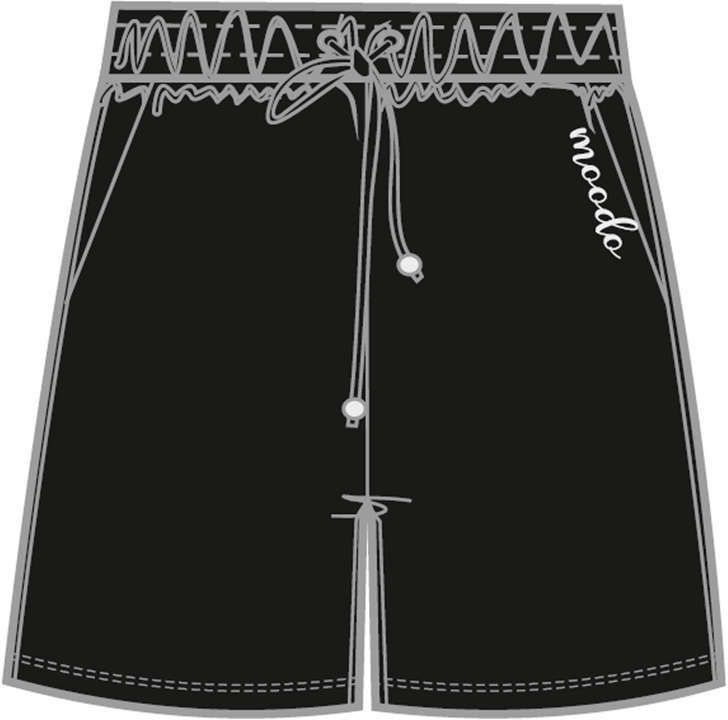 WOMEN'S SHORTS L-SH-4009 BLACK