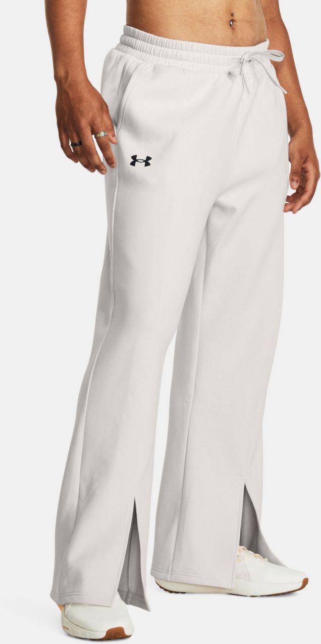 Svetlosivé športové nohavice Under Armour Unstoppable Flc Split Pant