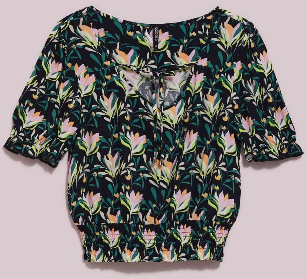 LADIES SHIRT L-KO-4046 NAVY