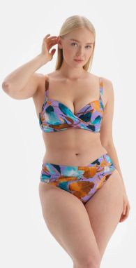 Dagi Lilac - olejovo zelené kulturistické bikiny top s korzetom
