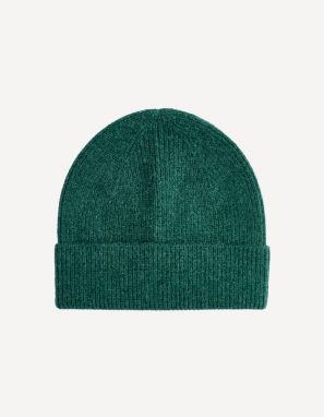 Zelená pánska zimná čiapka Celio Viribean