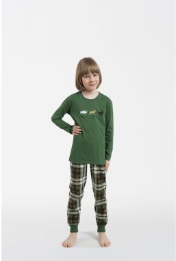 Seward boys' long sleeves, long legs - green/print