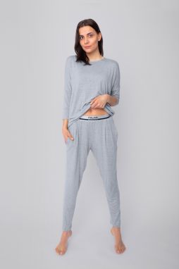 Set style: 3/4 sleeve, long pants - melange