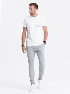 Ombre Men's sweatpants in pleasant knit fabric - black