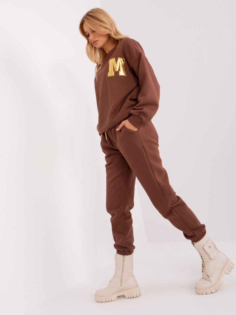 Women's Dark Brown Insulated Tracksuit